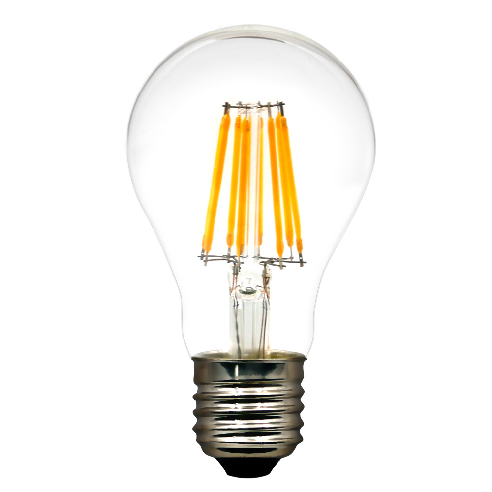 2W 4W 6W 8W A60 A19 Dimmable E27 LED Filament Bulb