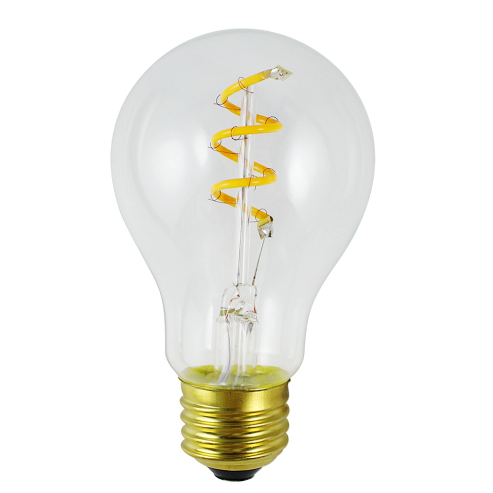 3W A60 Spiral Filament Flexible Led Edison Bulb