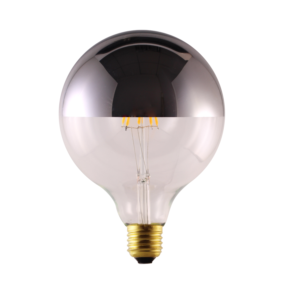 G25 G30 G45 Silver top decoration Globe LED Bulb