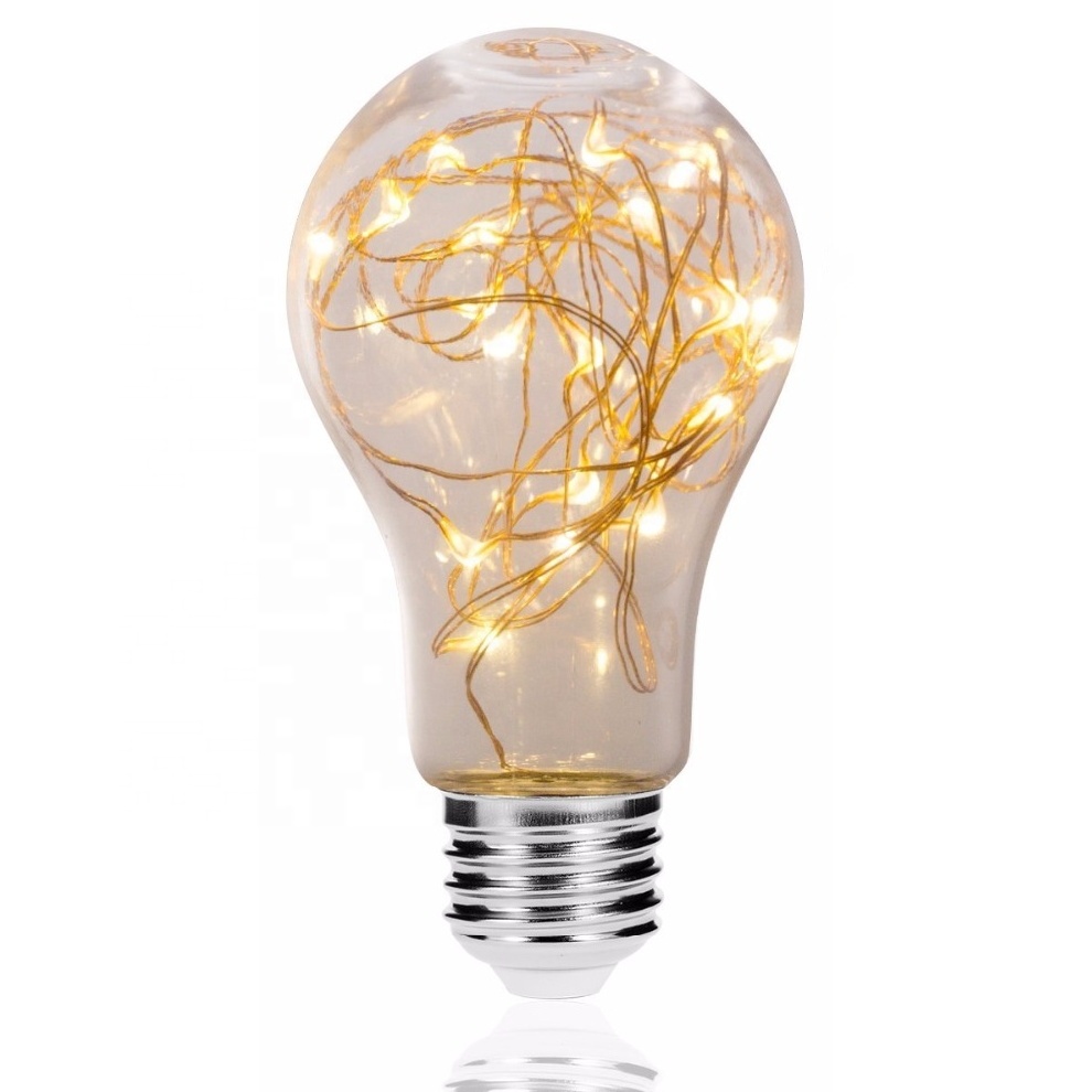 A60 Soft Warm White LED Fairy Bulb