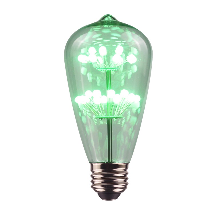 ST64 2W Coloful LED Star Bulb