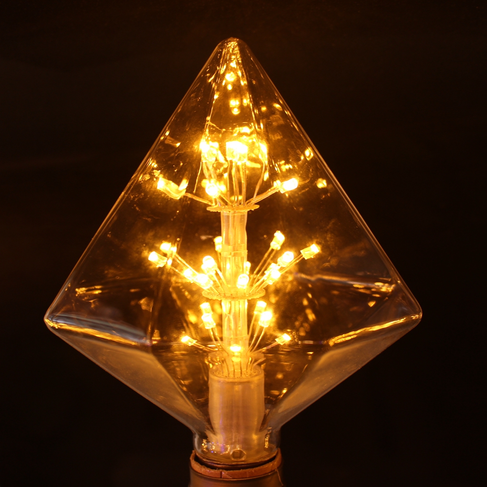 Pyramid Antique Starry LED Light Bulb for Bedroom Living Room