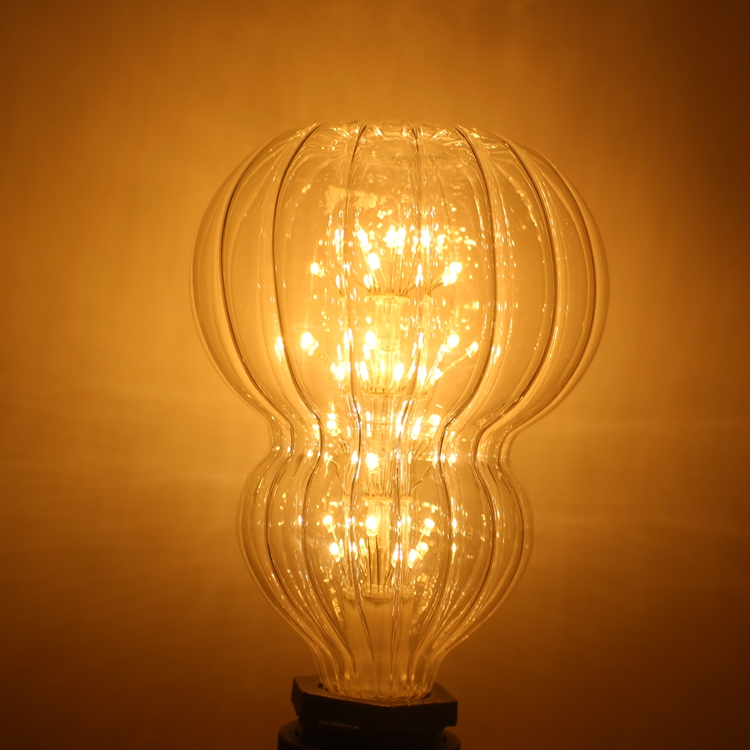 Gourd Shape Starry Vintage LED Decorative Firework Light Bulb