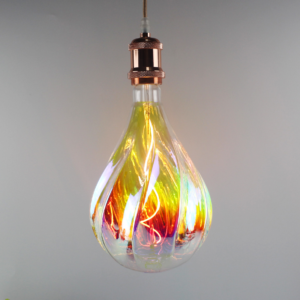 A165 Twill 7 colors metallic gold led filament bulb