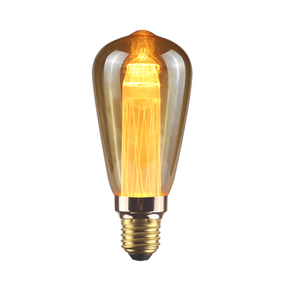 3Ｗ Light Guide E27 Decoration Vintage RN LED Bulb Light