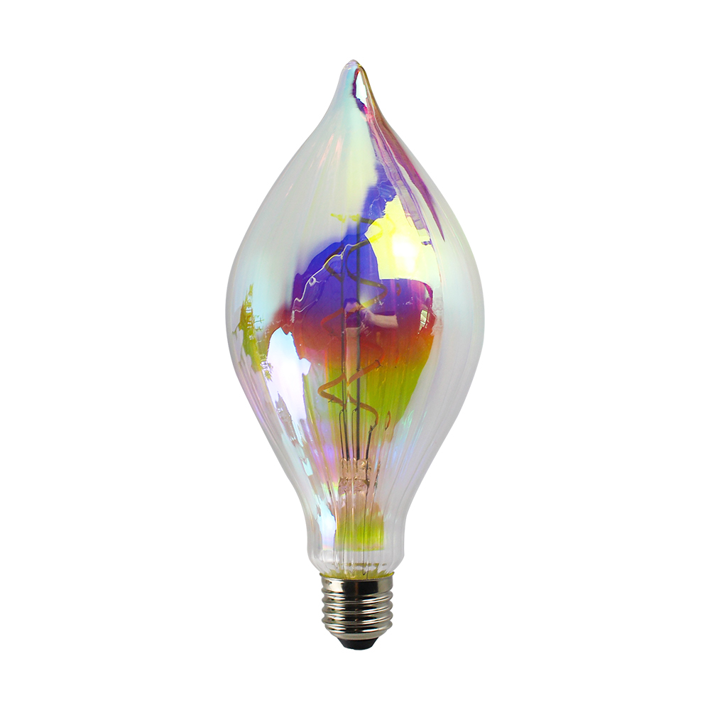 Rugby shape 7-color metallic led filament bulb