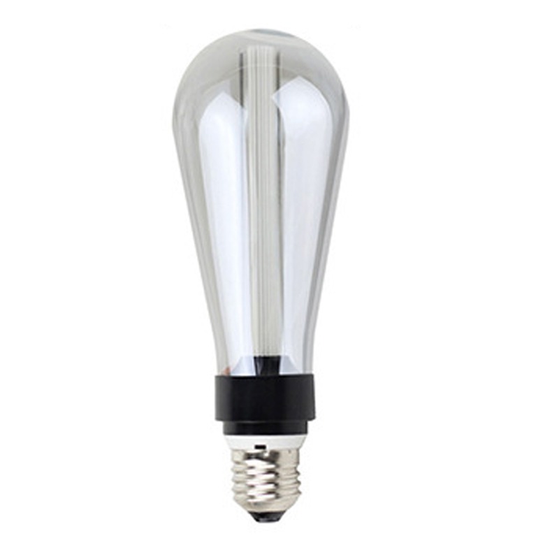 5W ST64 Long length Dimmable RN LED Lamp in Clear amber smoky glass