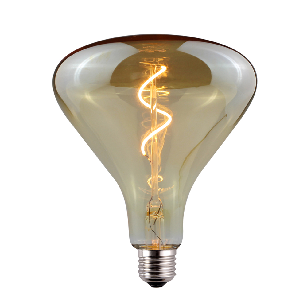 R140 vase shape vintage decorative flexible led filament bulb