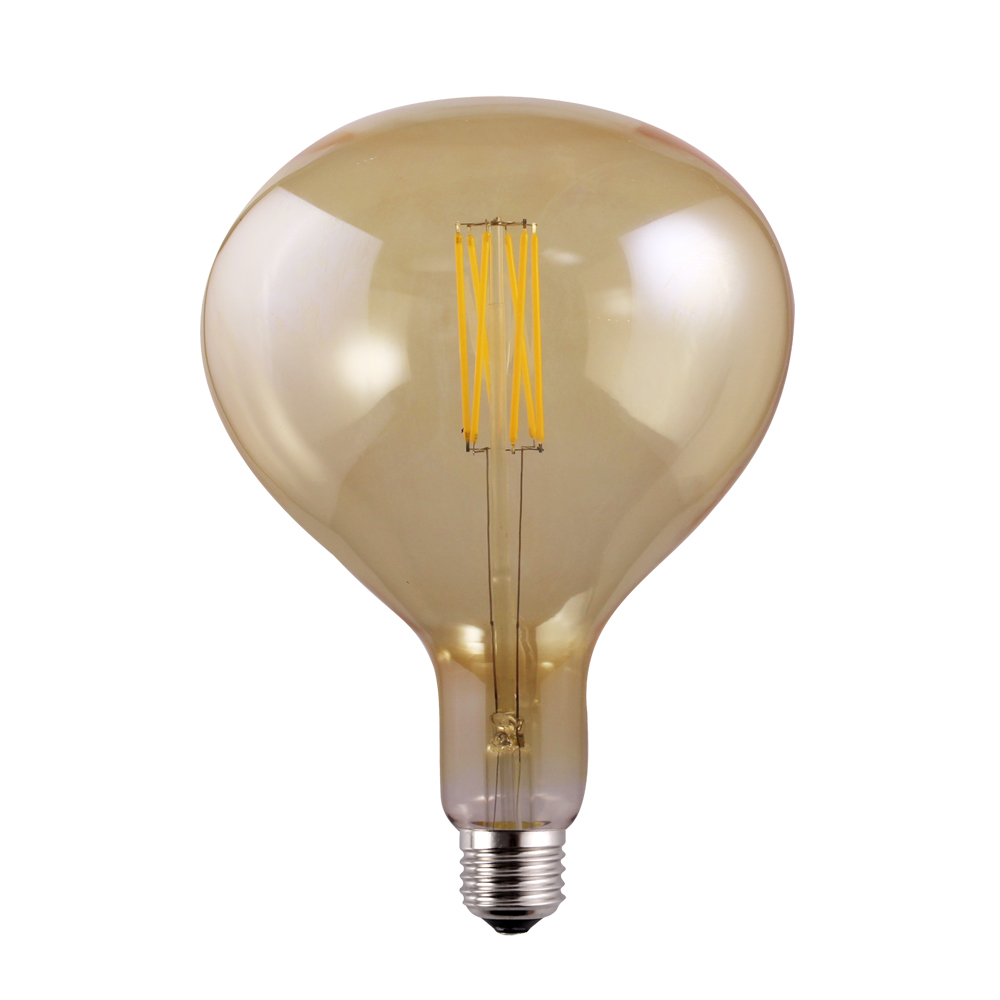 R160 Amber glass E27  Flexible led filament bulb