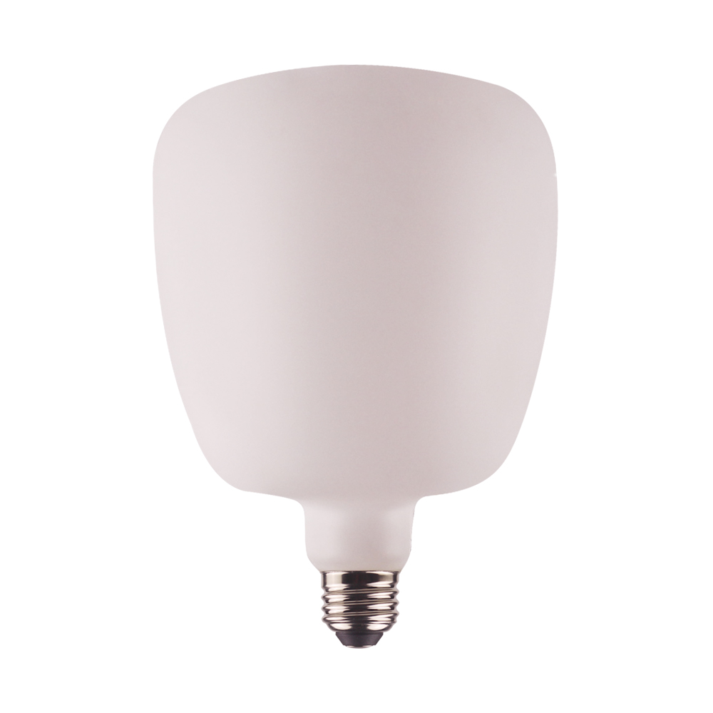 AT140 Matte white finish E27 led filament bulb