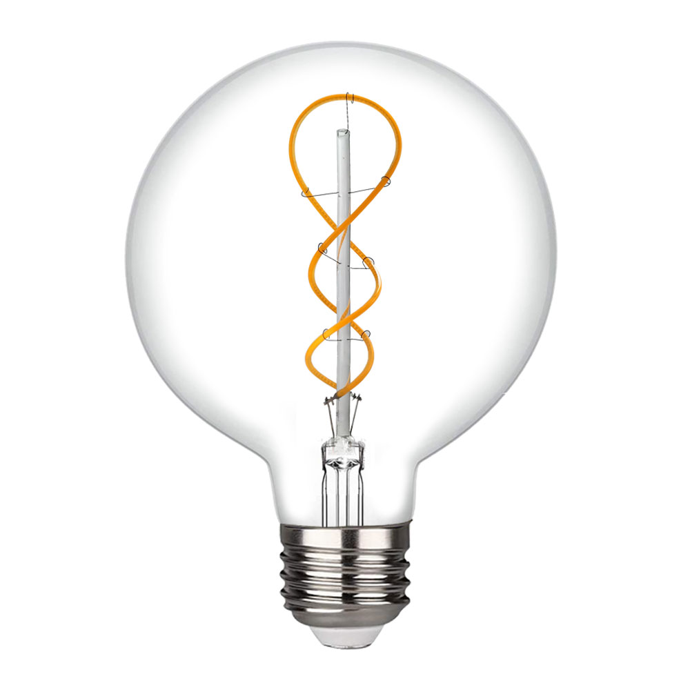 40W Equivalent G125 flexible fish filament led bulb