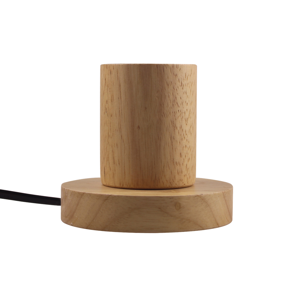 E27 Wooden Table Lamp Holder