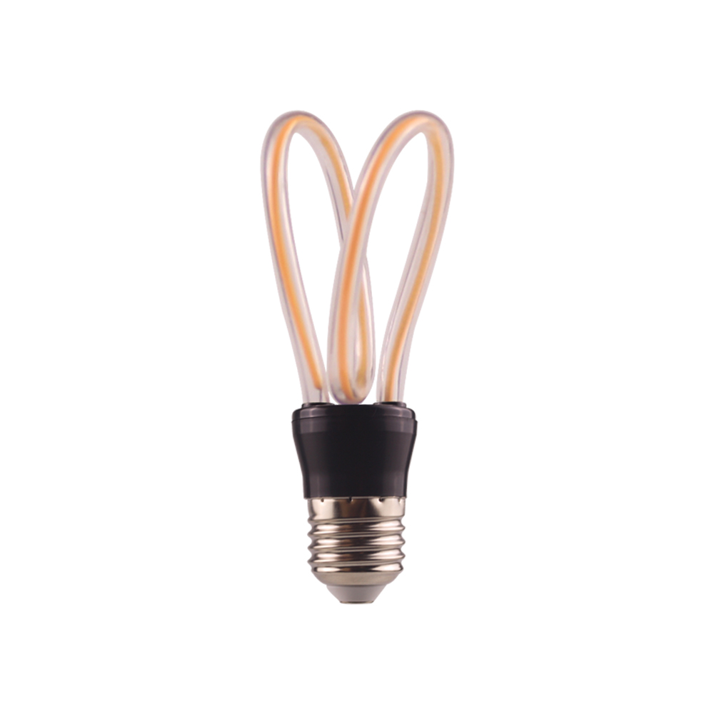 4w flower shape artline curved e27 led bulb