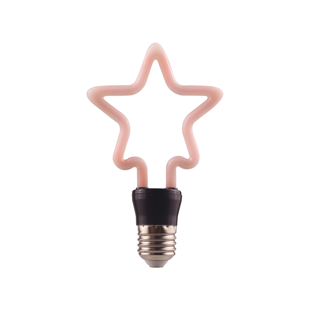 4W Star shape PC art e27 led bulb